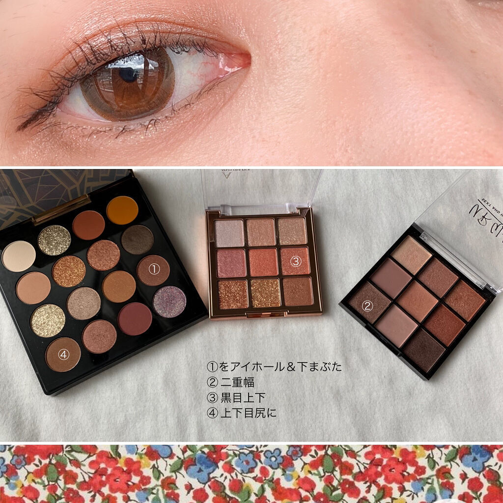 UR GLAM　BLOOMING EYE COLOR PALETTE/U R GLAM/アイシャドウパレットを使ったクチコミ（2枚目）