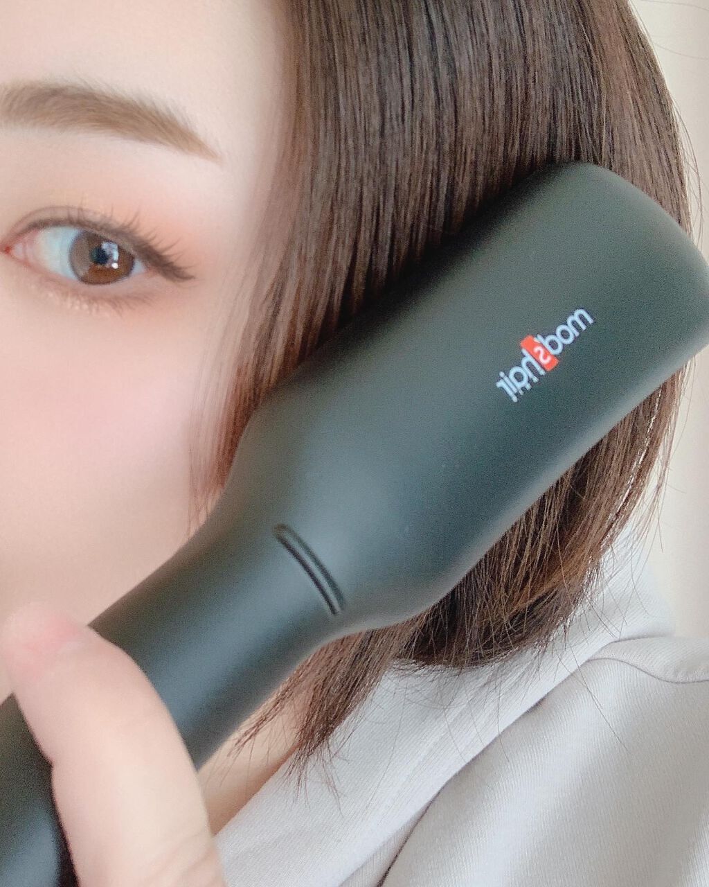 スタイリッシュ コンパクトイオンヒートブラシ MHB-3040-K/mod's hair/ヒートブラシを使ったクチコミ(3枚目)