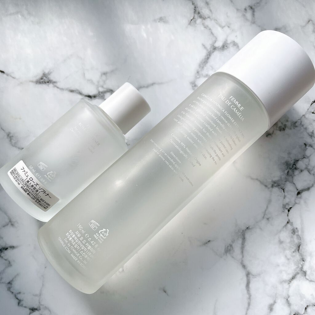 オードカメリア/FEMMUE/化粧水を使ったクチコミ（3枚目）