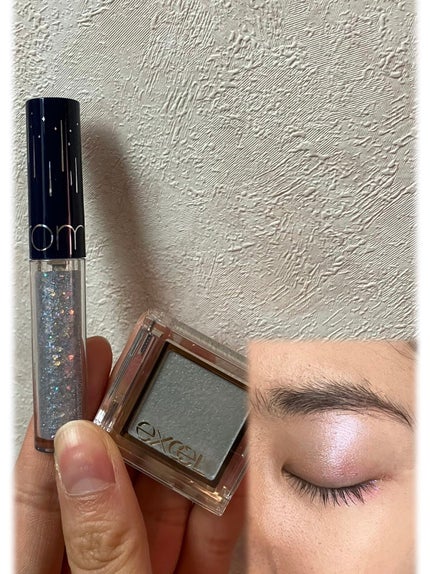 リキッド グリッター シャドウ/rom&nd/グリッターを使ったクチコミ(1枚目)