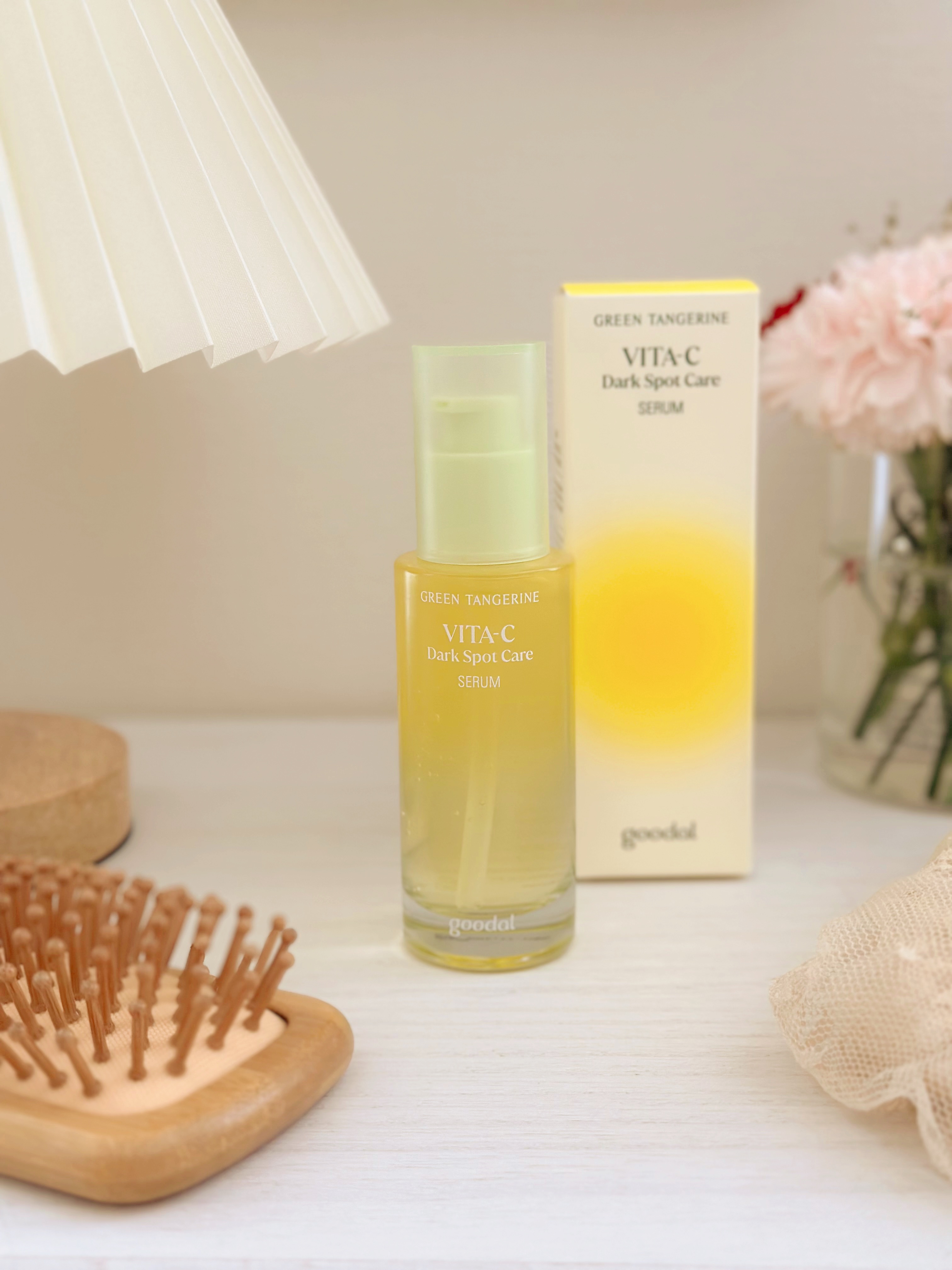 グリーンタンジェリン ビタC ダークスポットケアセラム/goodal/美容液を使ったクチコミ（1枚目）