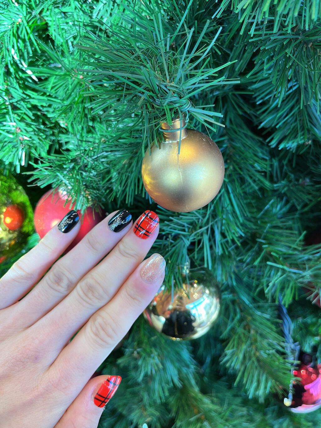 cathy_mフォロバ100 on LIPS 「MerryChristmas🎄🎁1日だけ特別な指先に…✨.....」(2枚目)