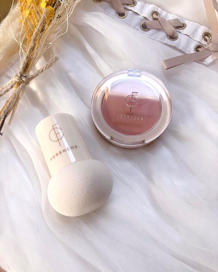 ベアブラッシャー パフ付き/フォレンコス/パウダーチークを使ったクチコミ(6枚目)