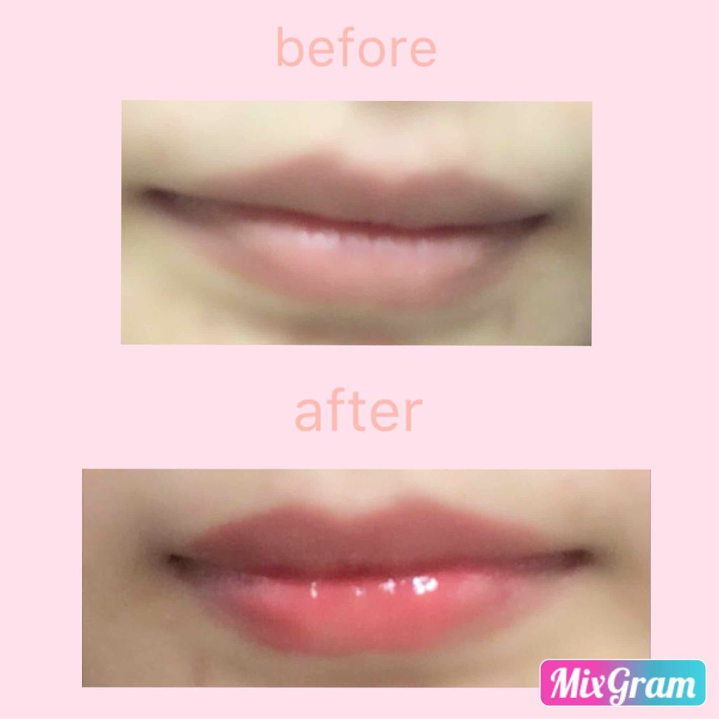 ディアダーリン ウォータージェルティント (アイスティント)/ETUDE/口紅を使ったクチコミ(3枚目)