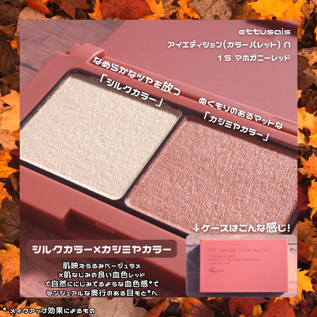 エテュセ アイエディション(カラーパレット)/ettusais/アイシャドウパレットを使ったクチコミ（2枚目）