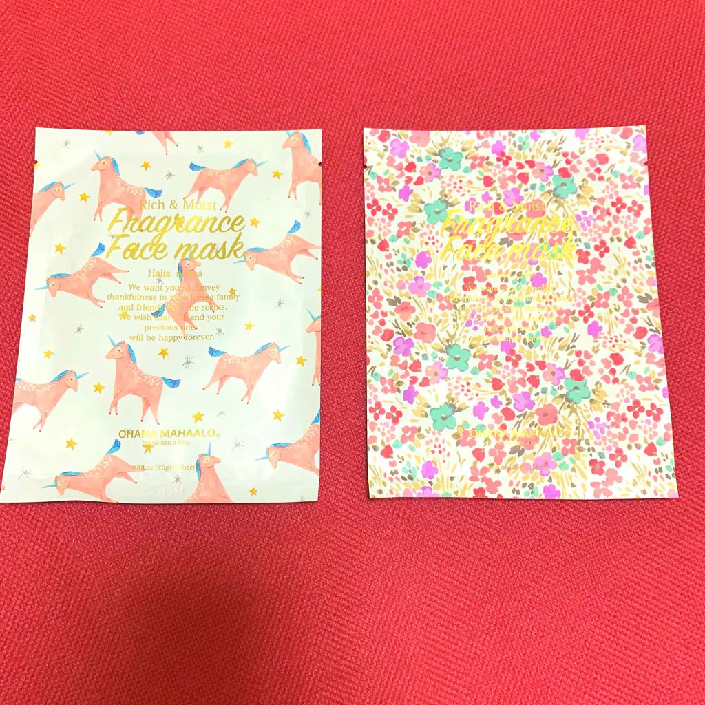 オハナ・マハロ フレグランスフェイスマスク/OHANA MAHAALO/シートマスク・パックを使ったクチコミ(2枚目)