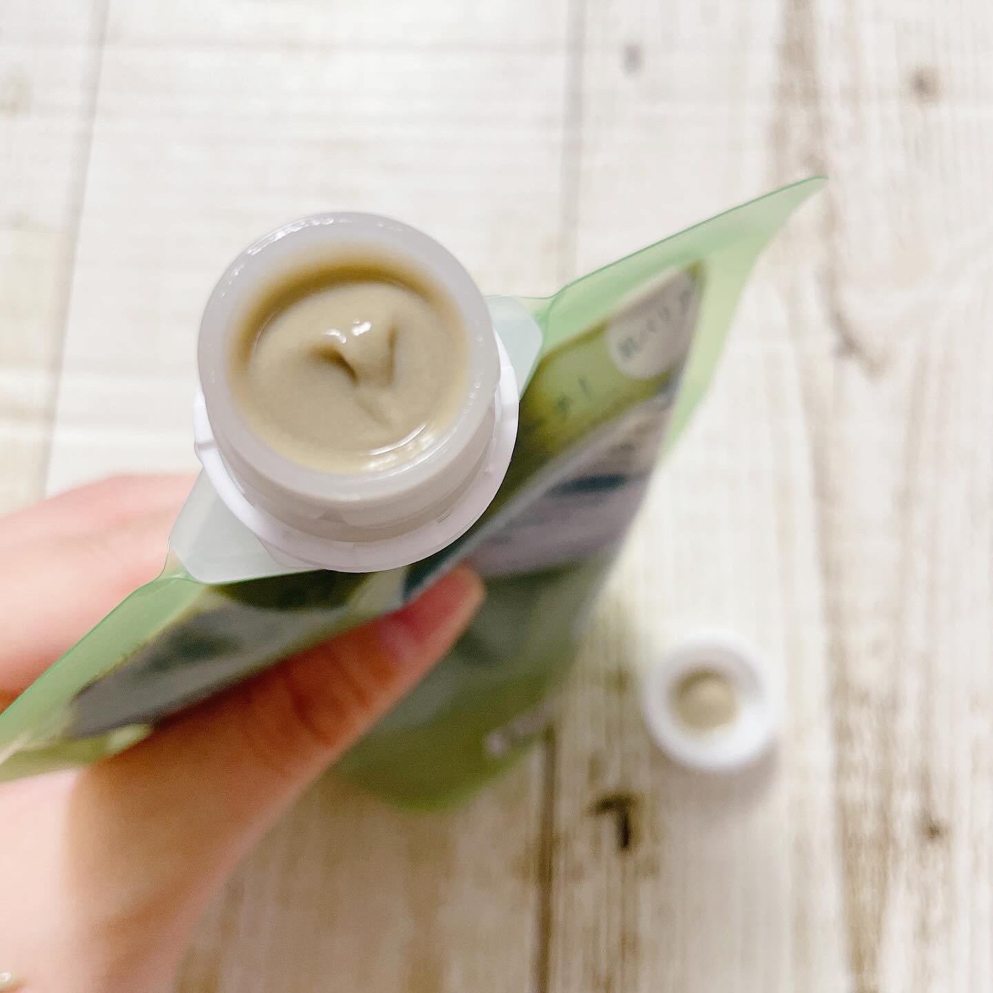 skinmarche WAOPLUS ハートリーフマグワートブースターマスク/ブレーンコスモス/洗い流すパック・マスクを使ったクチコミ（2枚目）