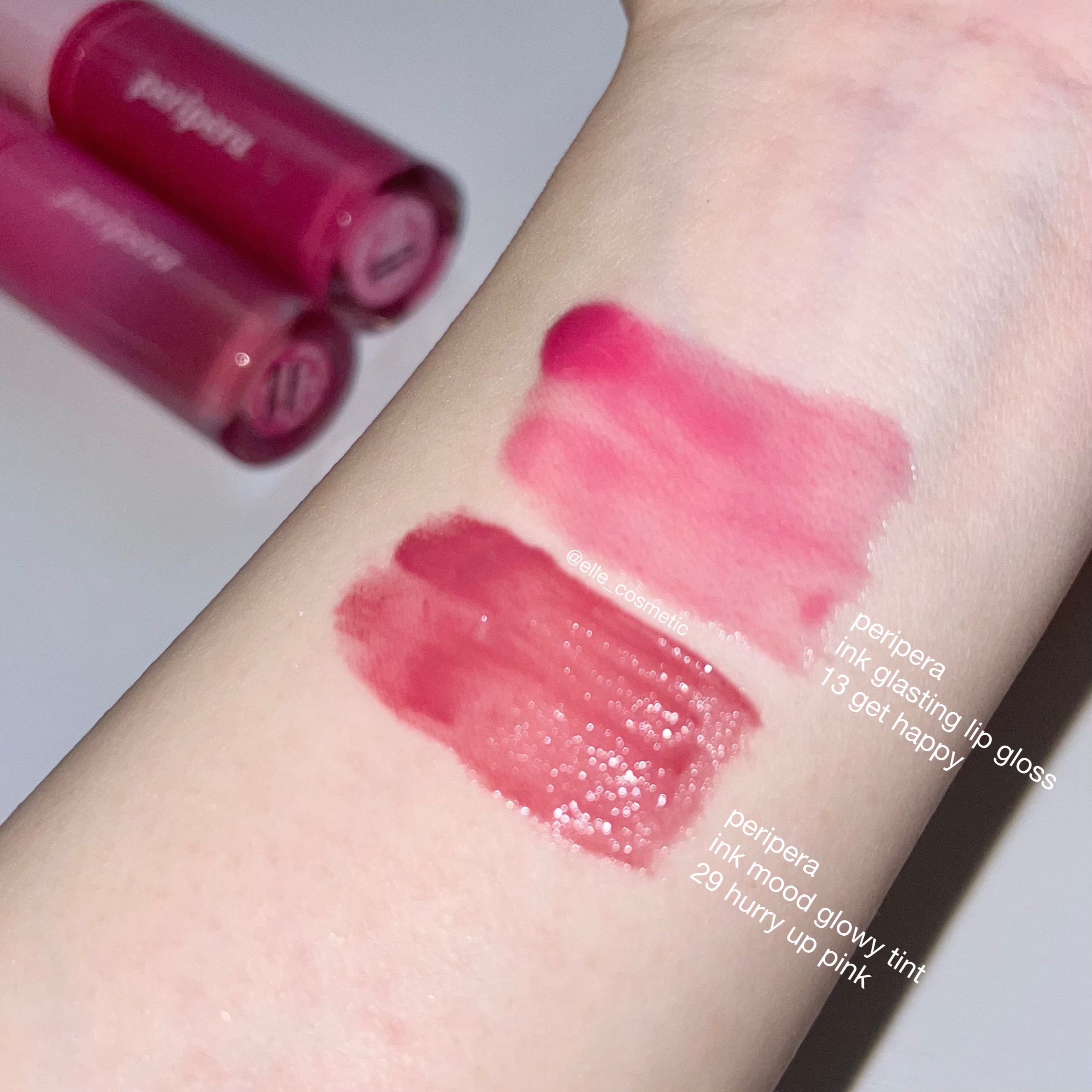 インク グラスティング リップ グロス 13 ゲット ハッピー(GET HAPPY)/PERIPERA/リップグロスを使ったクチコミ（3枚目）