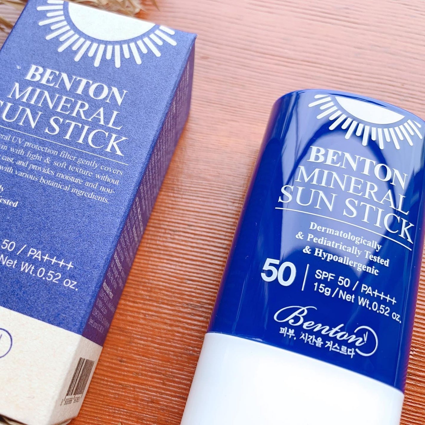 ミネラル サンスティック SPF+/PA++++15g/BENTON/日焼け止めスティックを使ったクチコミ(1枚目)