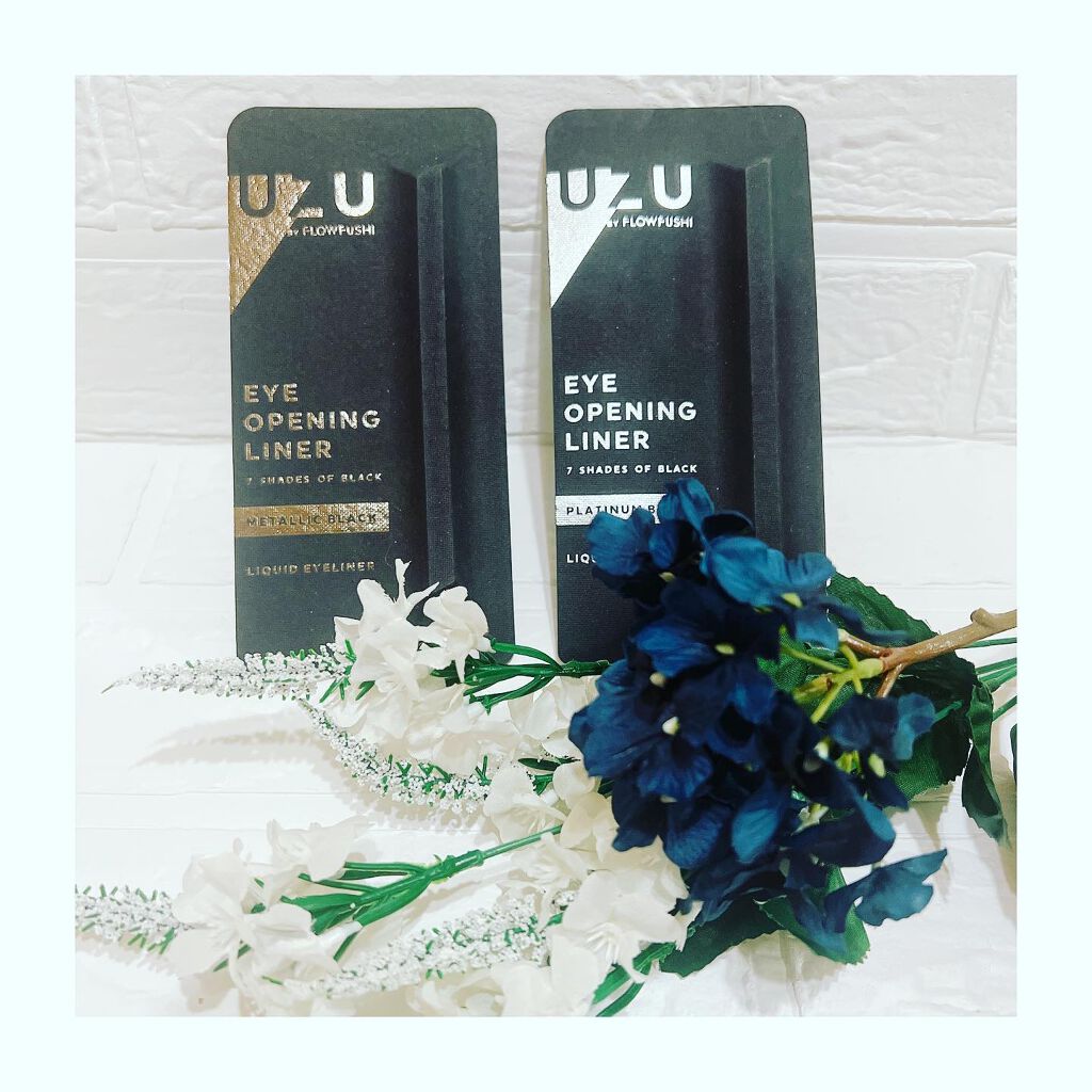 7 SHADES OF BLACK/UZU BY FLOWFUSHI/リキッドアイライナーを使ったクチコミ（3枚目）