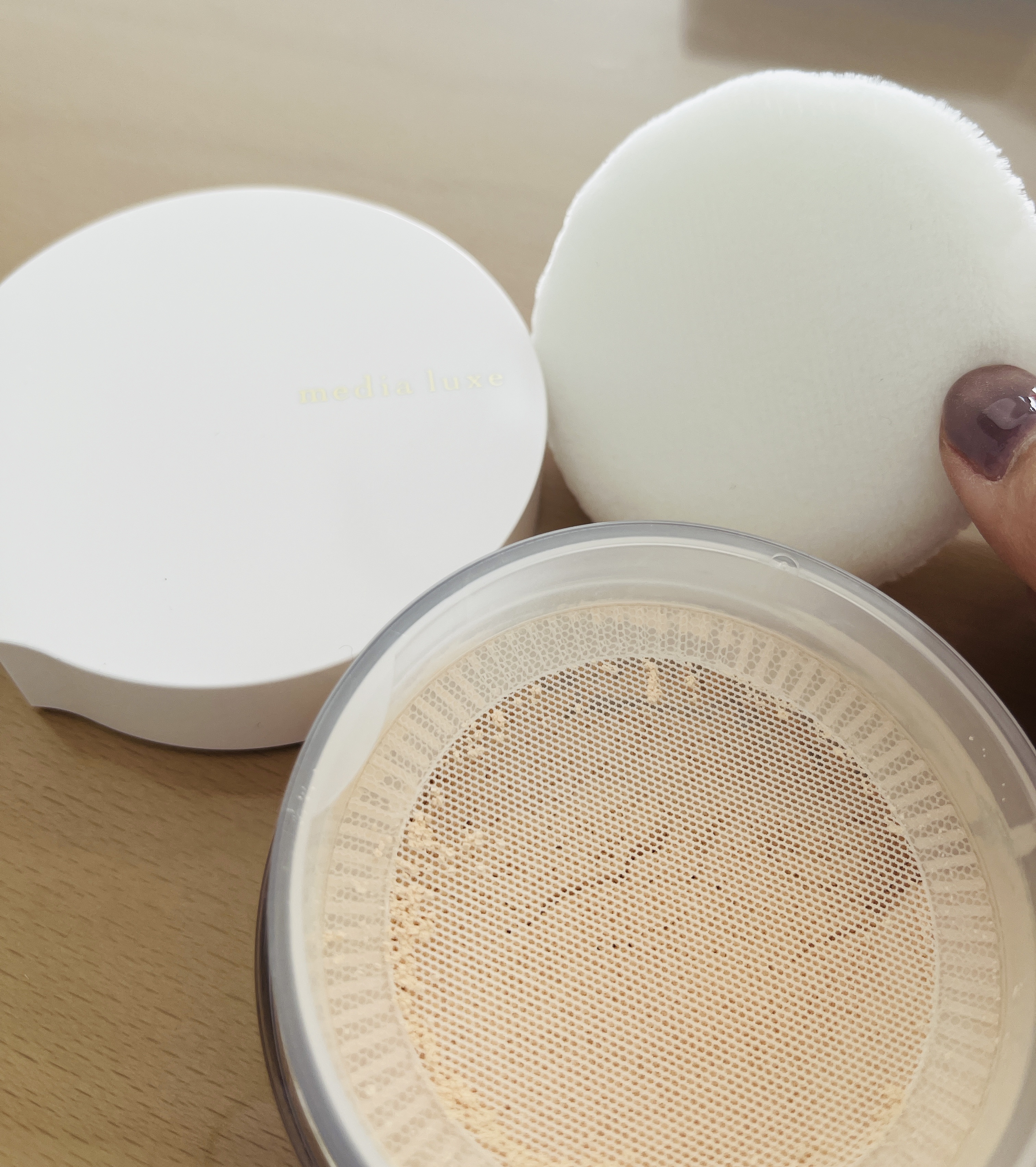 フェイスパウダー/media luxe/ルースパウダーを使ったクチコミ（2枚目）