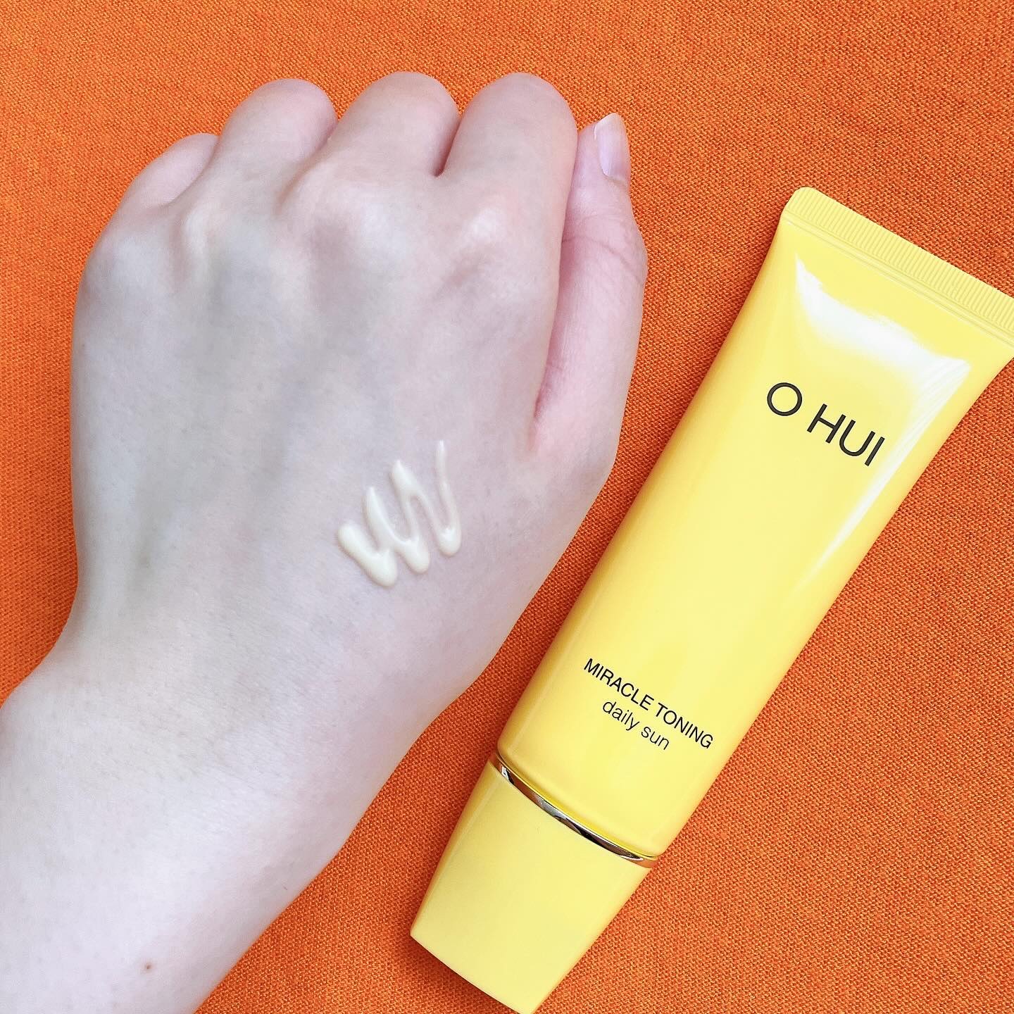 ミラクルトーニング デイリーサン/OHUI/日焼け止めミルクを使ったクチコミ（3枚目）