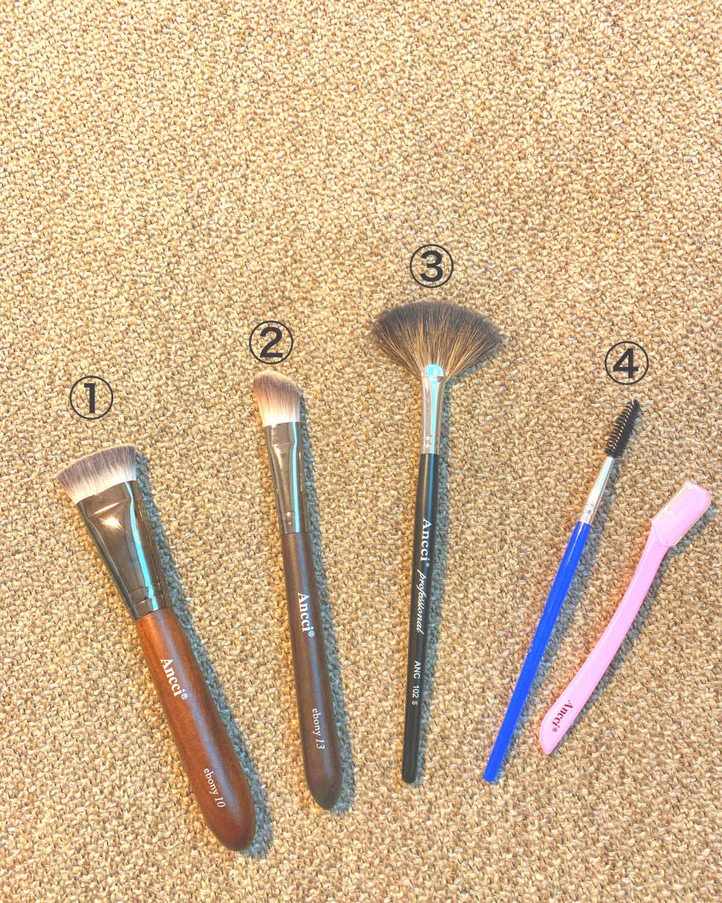 Ebony 10/Ancci brush/メイクブラシを使ったクチコミ(2枚目)