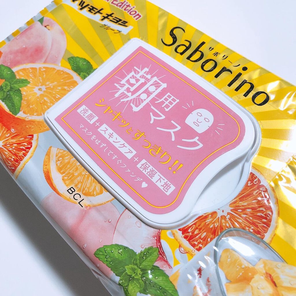 目ざまシート オレンジピーチの香り（マツモトキヨシ限定）/サボリーノ/シートマスク・パックを使ったクチコミ（1枚目）