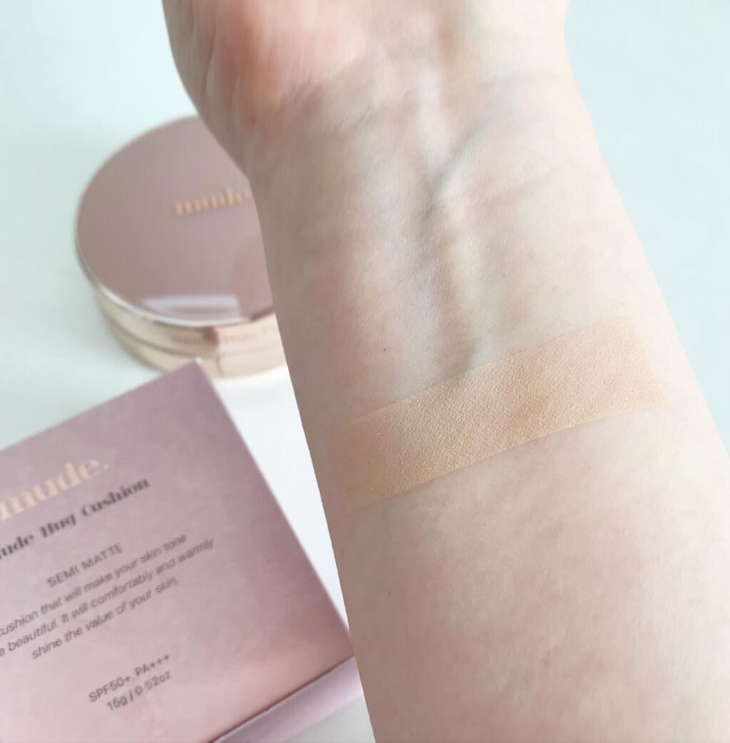 ハグクッション/mude/クッションファンデーションを使ったクチコミ(4枚目)