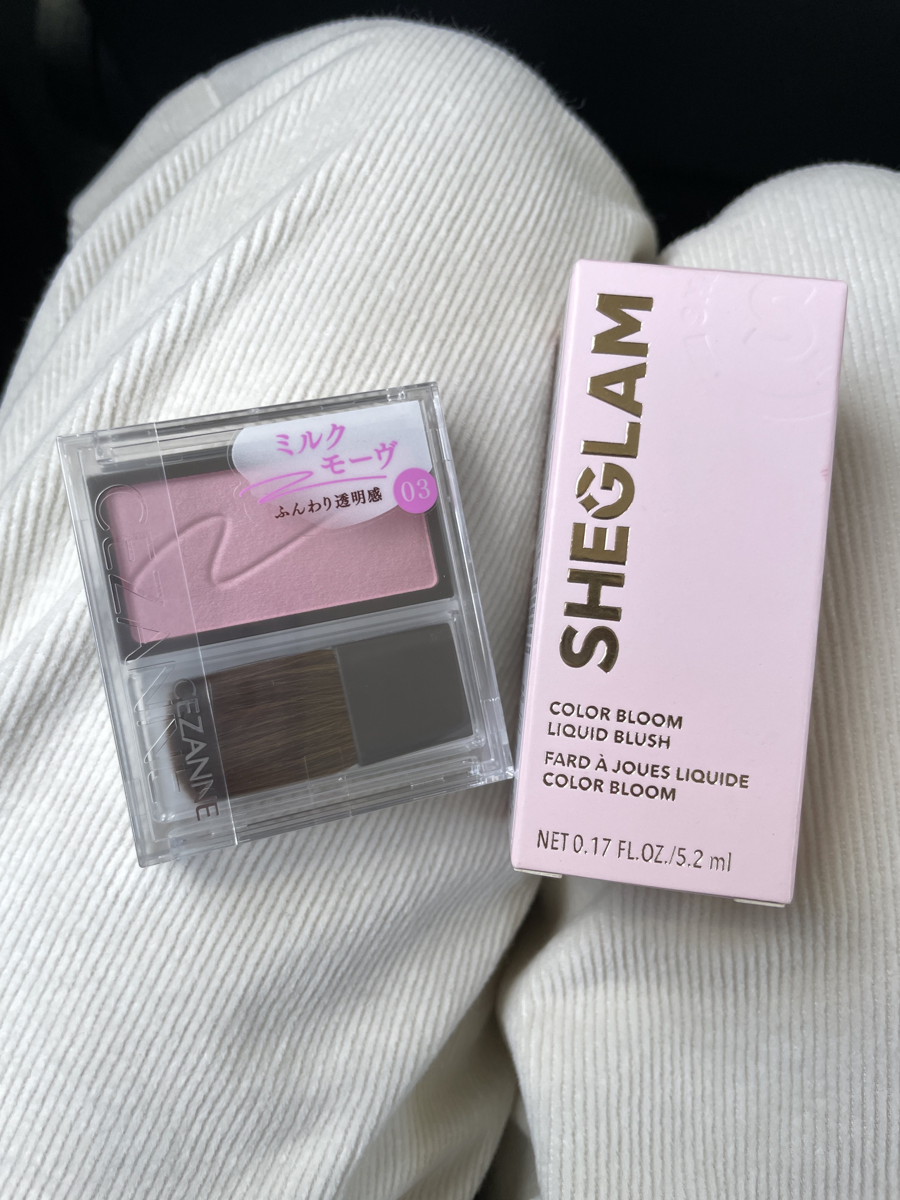 チークブラッシュ/CEZANNE/パウダーチークを使ったクチコミ（1枚目）