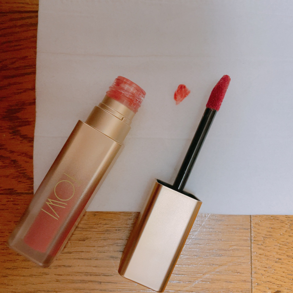 シアーリップティント 03 微笑み〈coral pink〉/TOWI/リップティントを使ったクチコミ（1枚目）