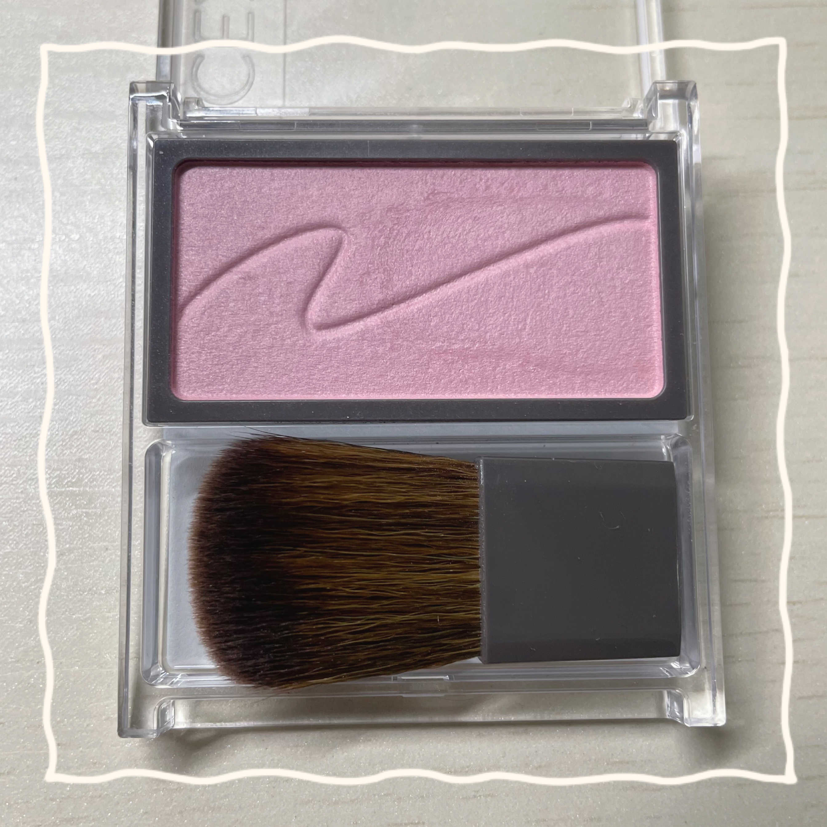 チークブラッシュ/CEZANNE/パウダーチークを使ったクチコミ（2枚目）