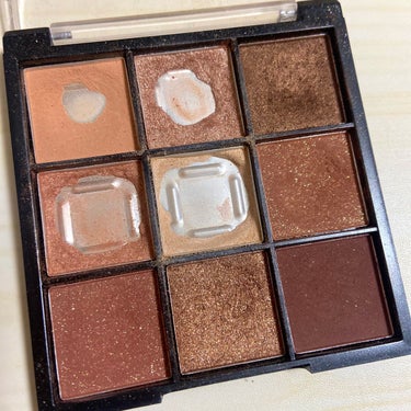 UR GLAM　BLOOMING EYE COLOR PALETTE 01/U R GLAM/パウダーアイシャドウを使ったクチコミ（1枚目）