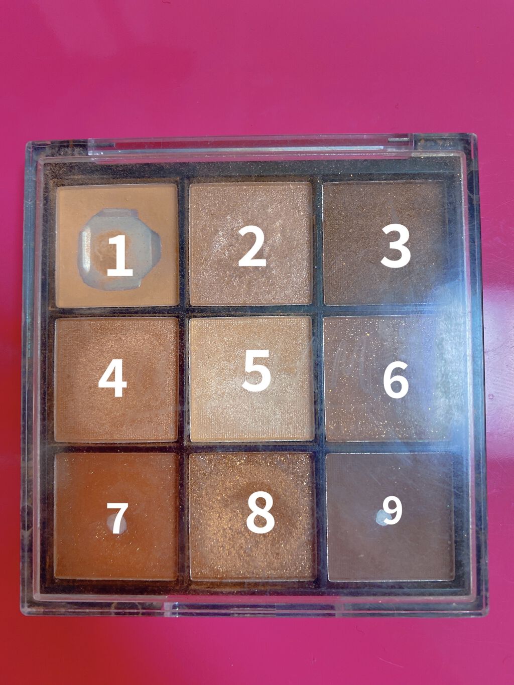 UR GLAM　BLOOMING EYE COLOR PALETTE/U R GLAM/アイシャドウパレットを使ったクチコミ（1枚目）