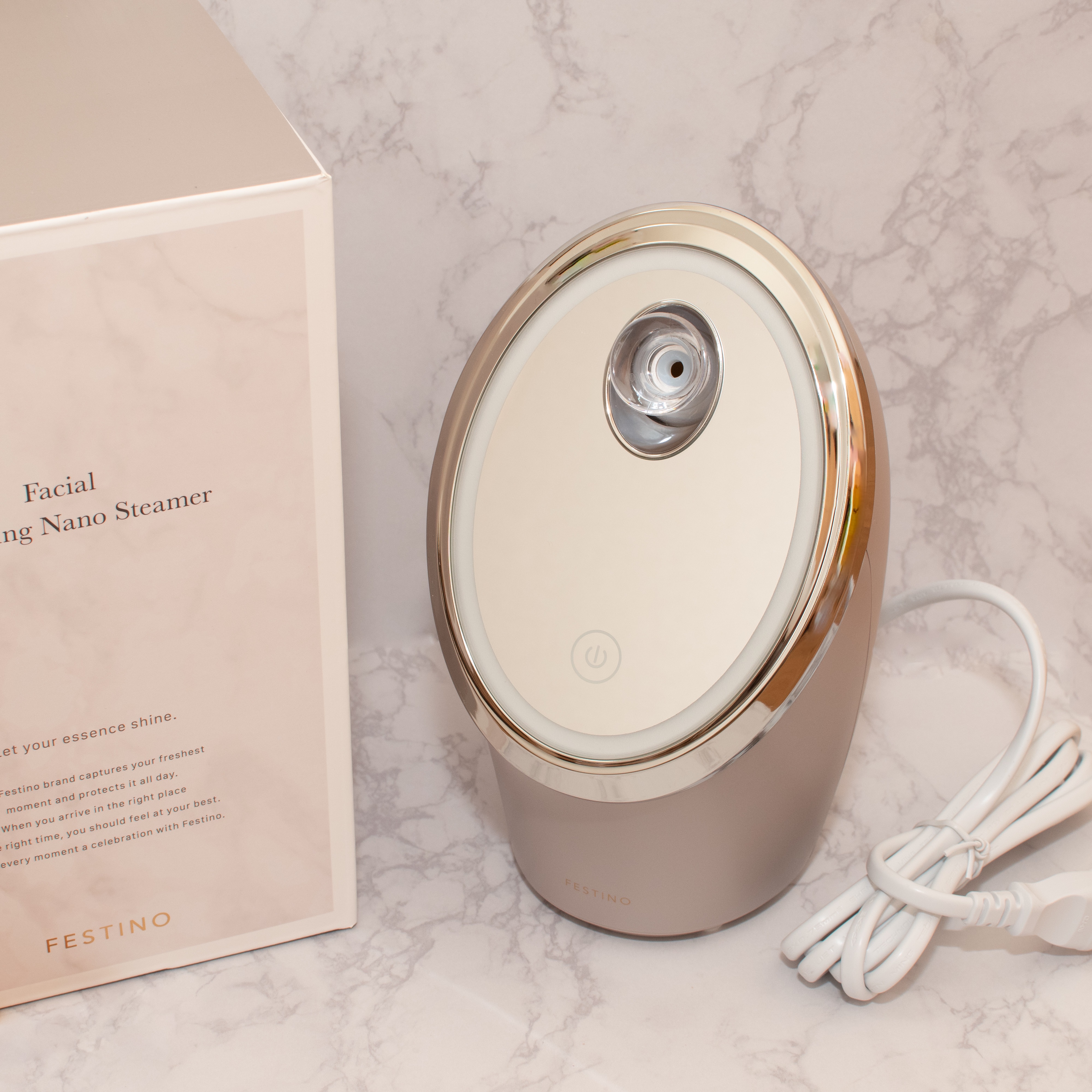 フェイシャルクレンジングナノスチーマー/FESTINO/美顔器・マッサージを使ったクチコミ（1枚目）