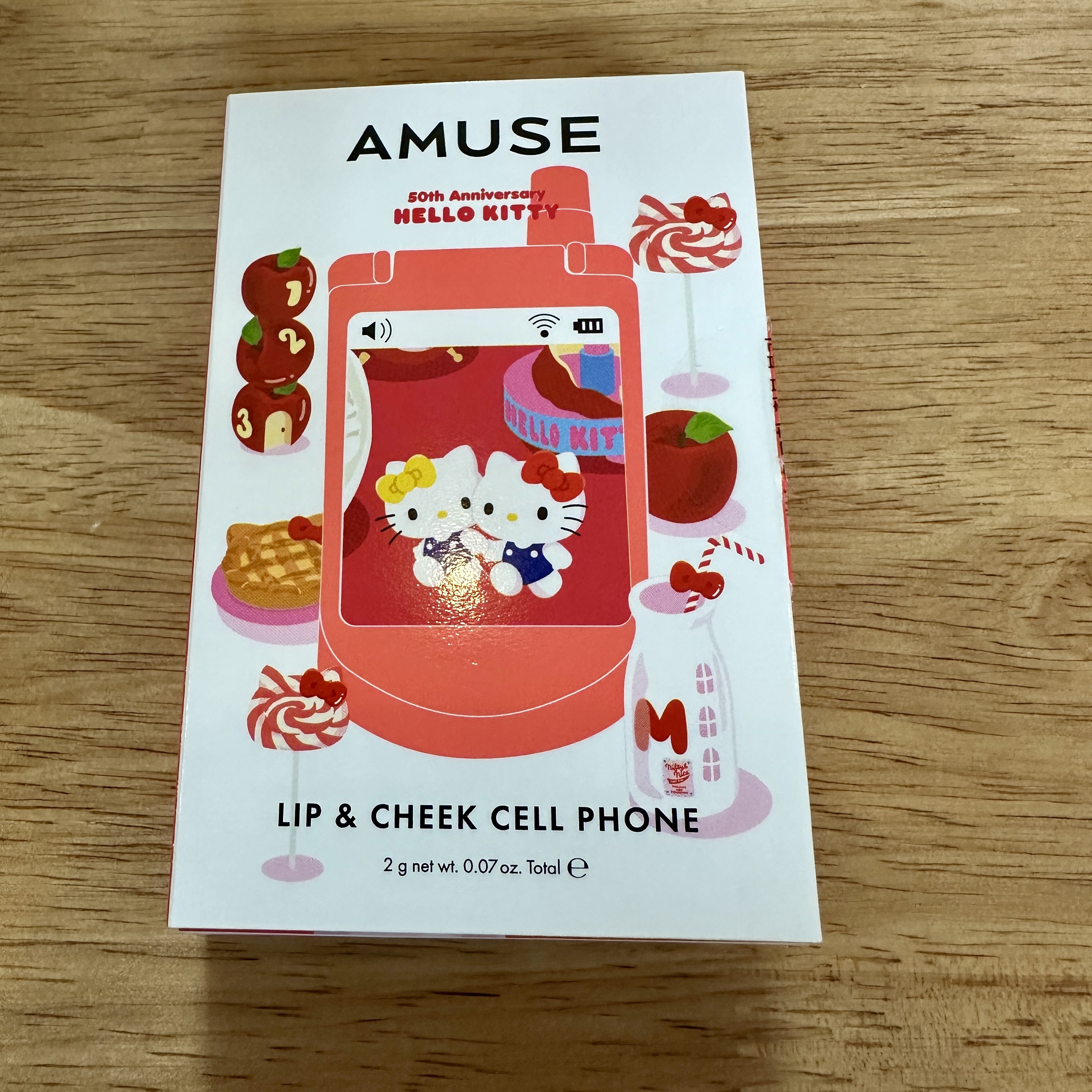 リップ&チークセルフォン 01 アップルソーダ/AMUSE/口紅を使ったクチコミ（1枚目）