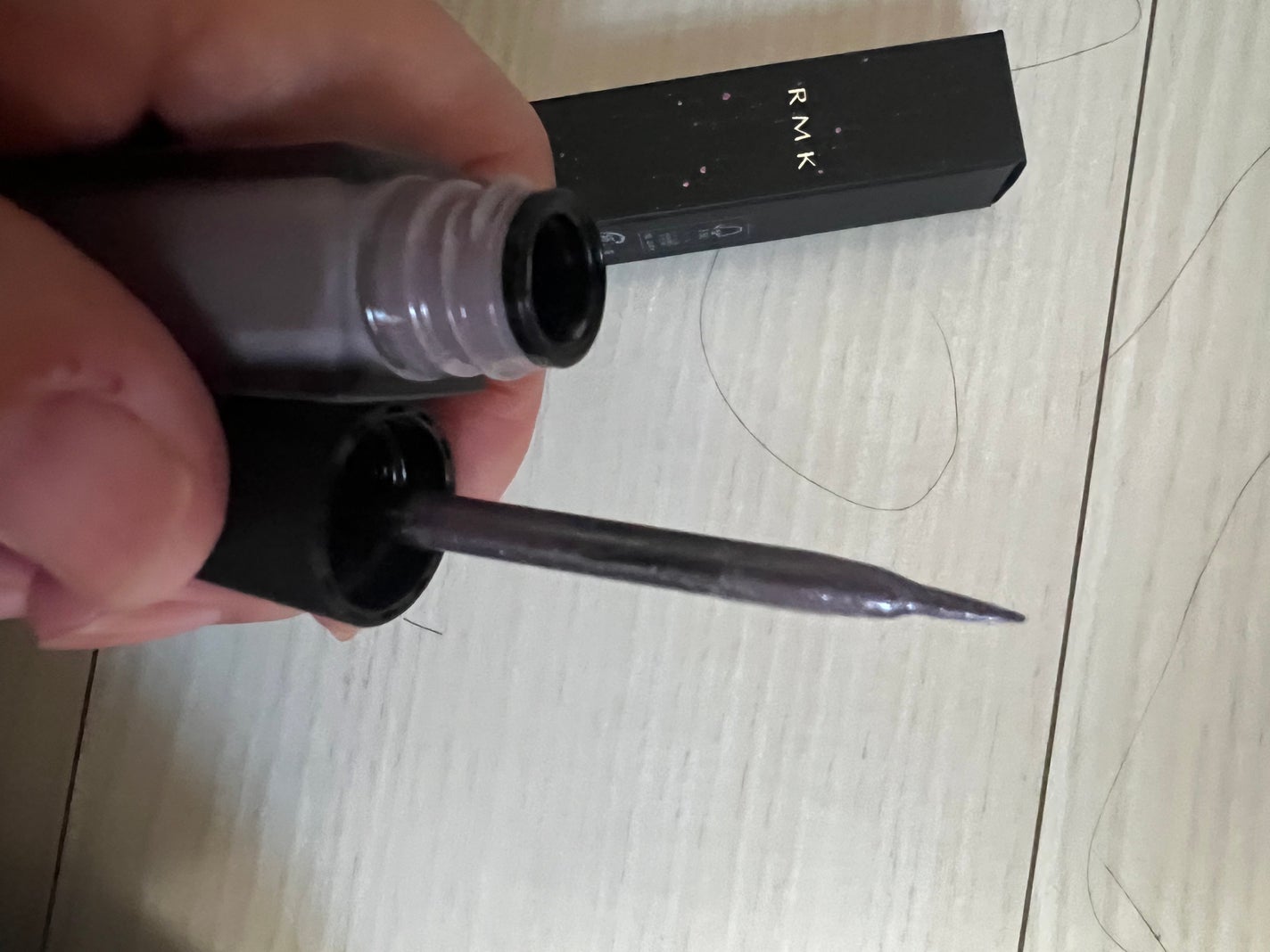 インジーニアス リクイドアイライナー EX/RMK/リキッドアイライナーを使ったクチコミ(2枚目)