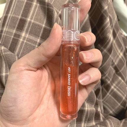 グラスティングウォーターグロス/rom&nd/リップグロスを使ったクチコミ(1枚目)