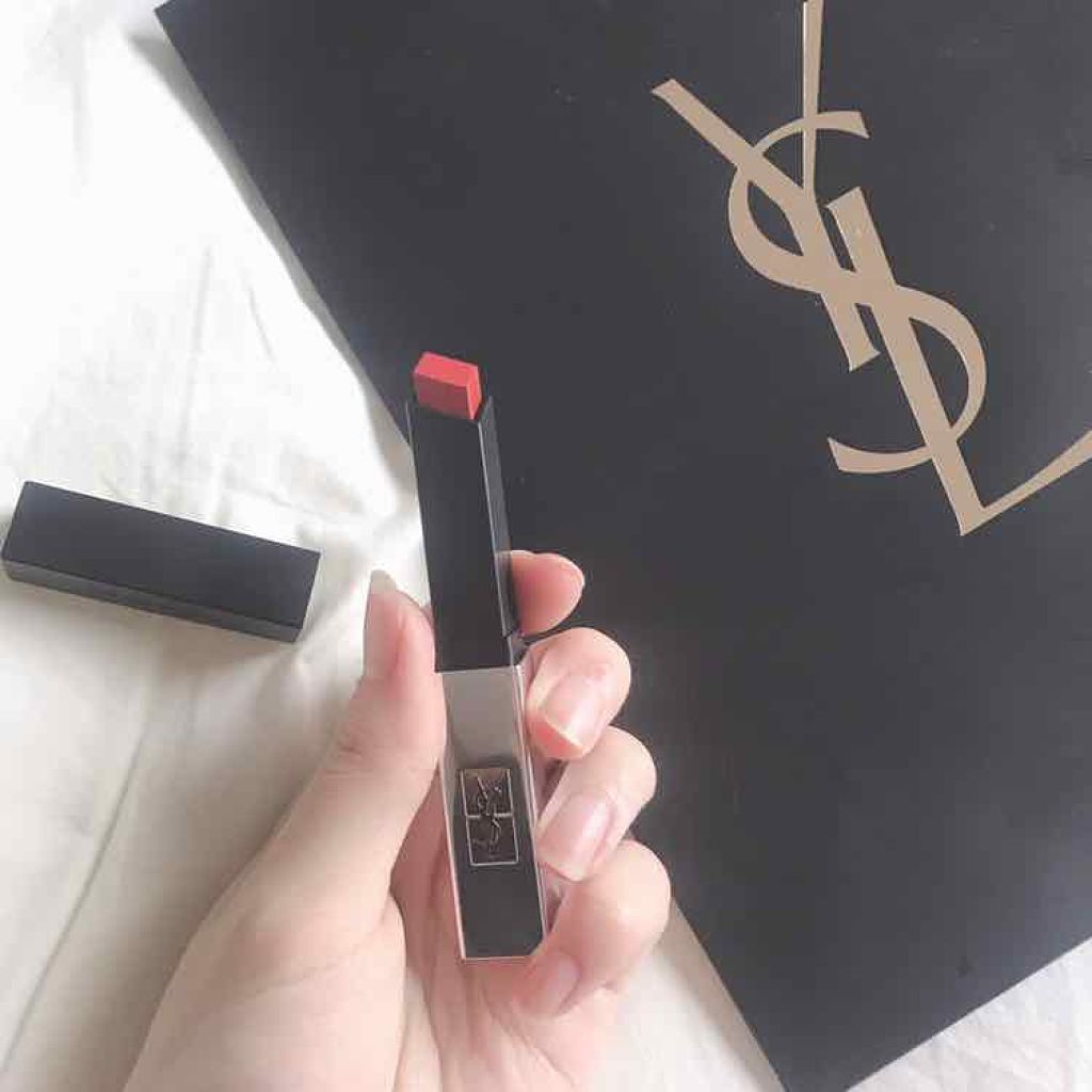 ルージュピュールクチュール ザ スリム シアーマット/YVES SAINT LAURENT BEAUTE/口紅を使ったクチコミ(2枚目)