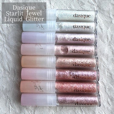 .
⁡

____________________
⁡
Dasique
Starlit Jewel Liquid Glitter
⁡
01 Frozen Gold
02 Candy Hearts
03 