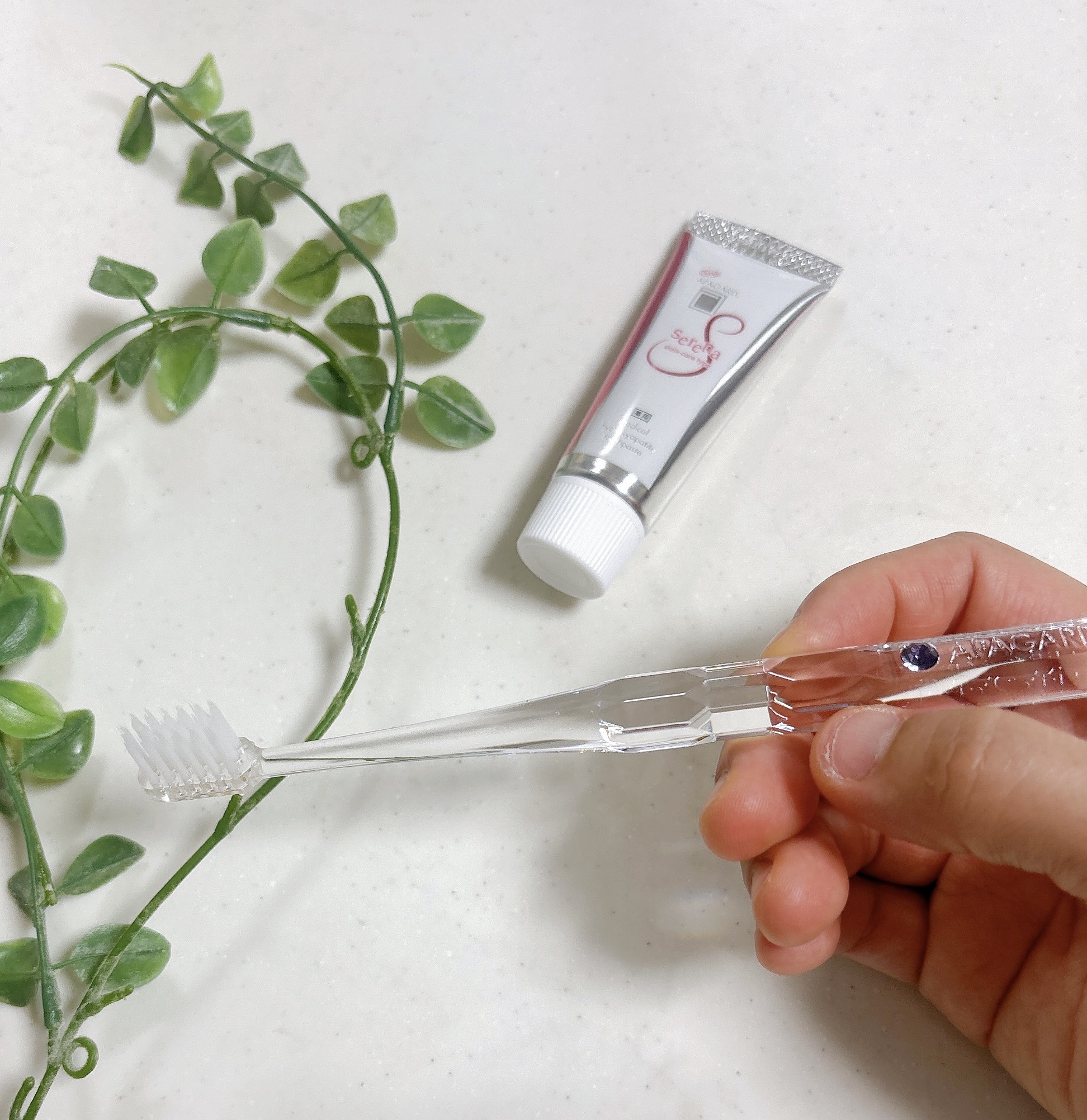 アパガードクリスタル歯ブラシ/アパガード/歯ブラシを使ったクチコミ（3枚目）