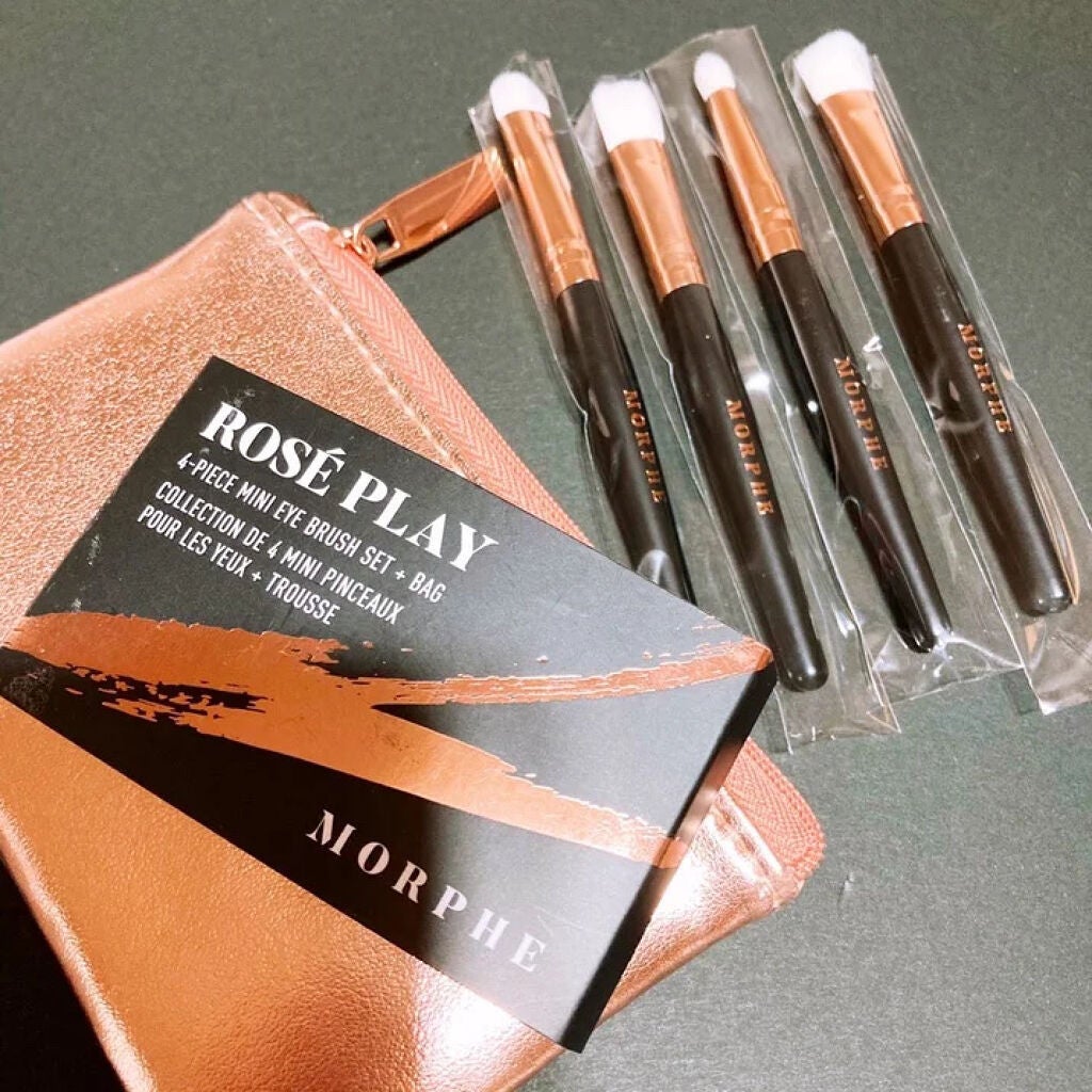 Play 4-Piece Mini Eye Brush Set/Morphe/メイクブラシを使ったクチコミ(4枚目)