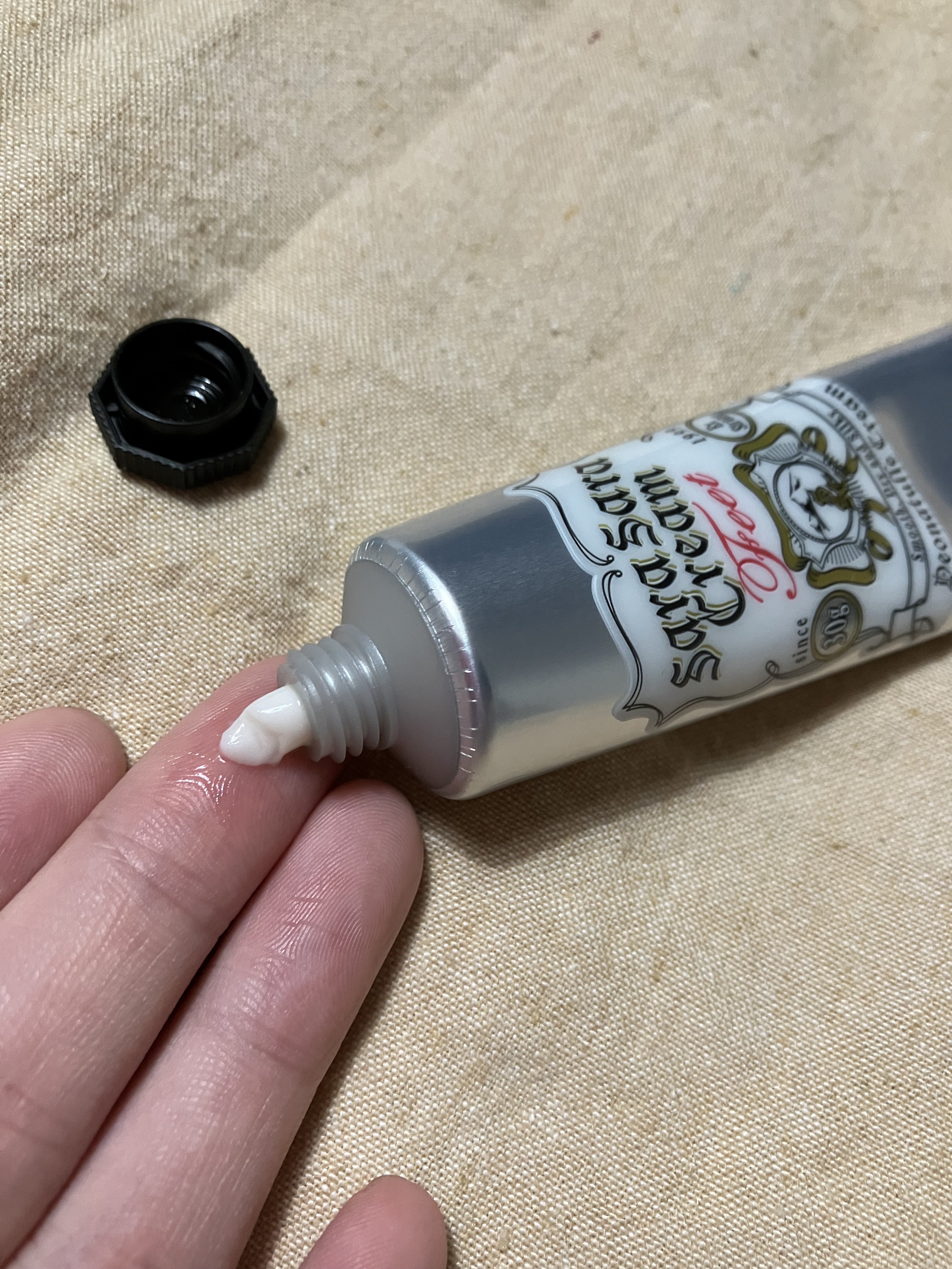 薬用足指さらさらクリーム/デオナチュレ/デオドラント・制汗剤を使ったクチコミ（2枚目）