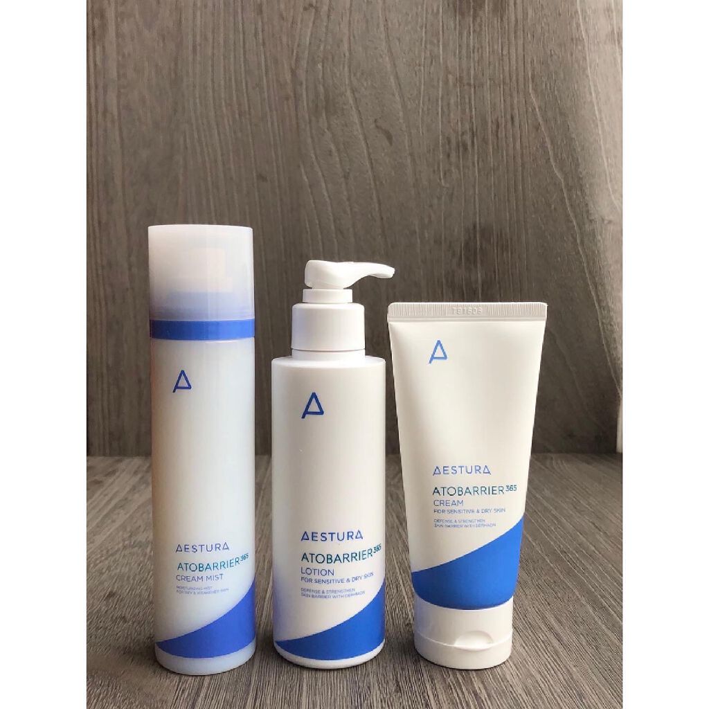 AESTURA アトバリア365 エマルジョンのクチコミ「エストラアトバリア365ローション。


韓国では乳液のことをローションと呼びます。


肌を.....」（3枚目）