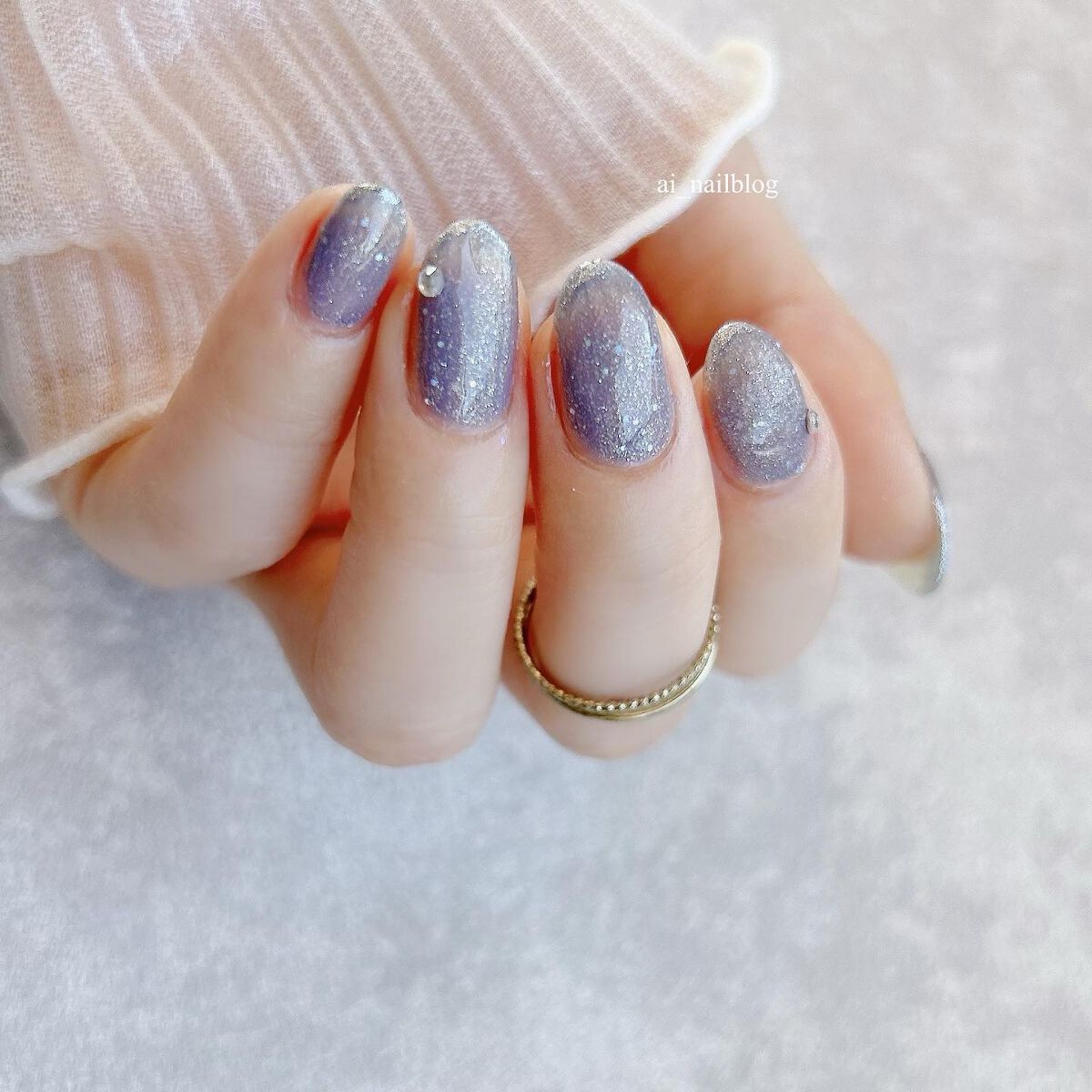 フレンドネイル(リニューアル品)	 2-36(33112)ウィンタースカイ/DAISO/マニキュアを使ったクチコミ（3枚目）