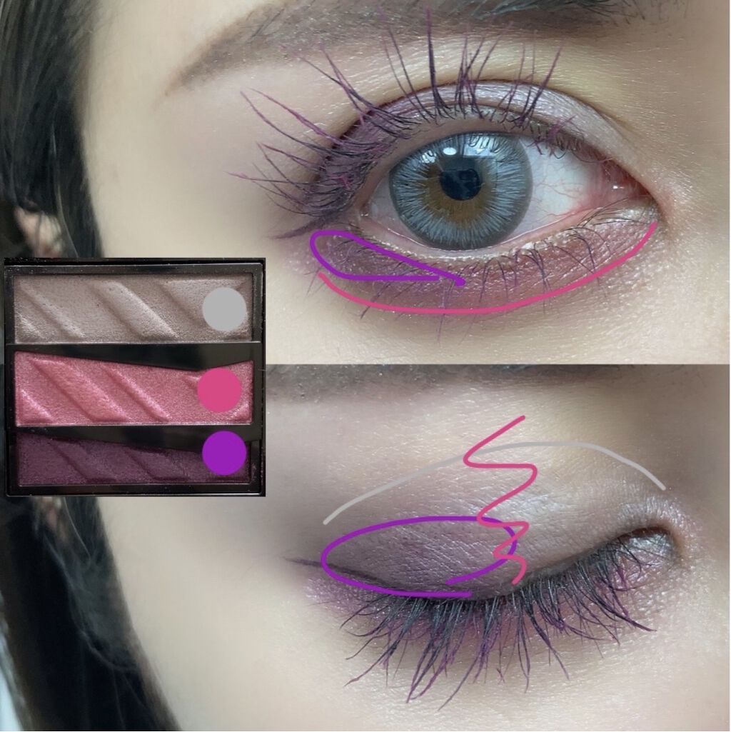 パーツリサイズシャドウ/KATE/アイシャドウパレットを使ったクチコミ（3枚目）