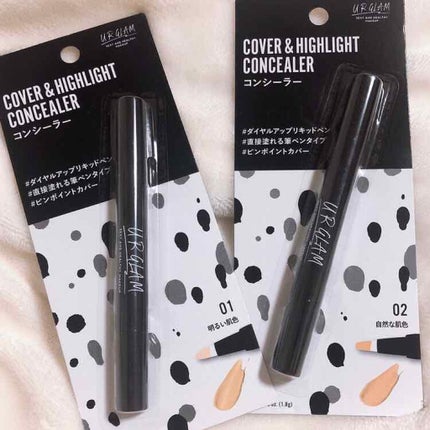 UR GLAM COVER&HIGHLIGHT CONCEALER/U R GLAM/リキッドコンシーラーを使ったクチコミ(1枚目)