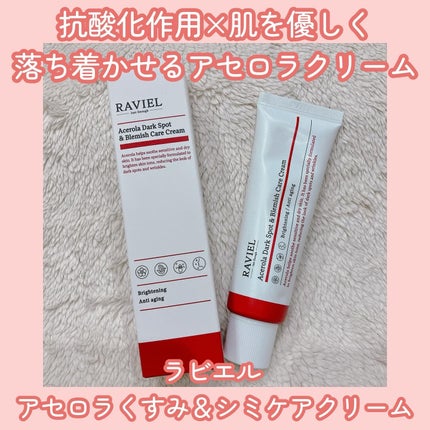 アセロラダークスポット&ブレミッシュ ケア クリーム/RAVIEL/フェイスクリームを使ったクチコミ(1枚目)