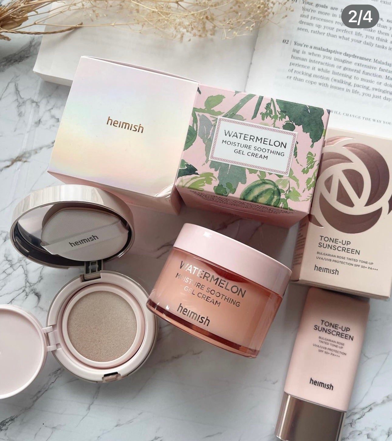 ウォーターメロン モイスチャーサージゲルクリーム/heimish/フェイスクリームを使ったクチコミ(1枚目)