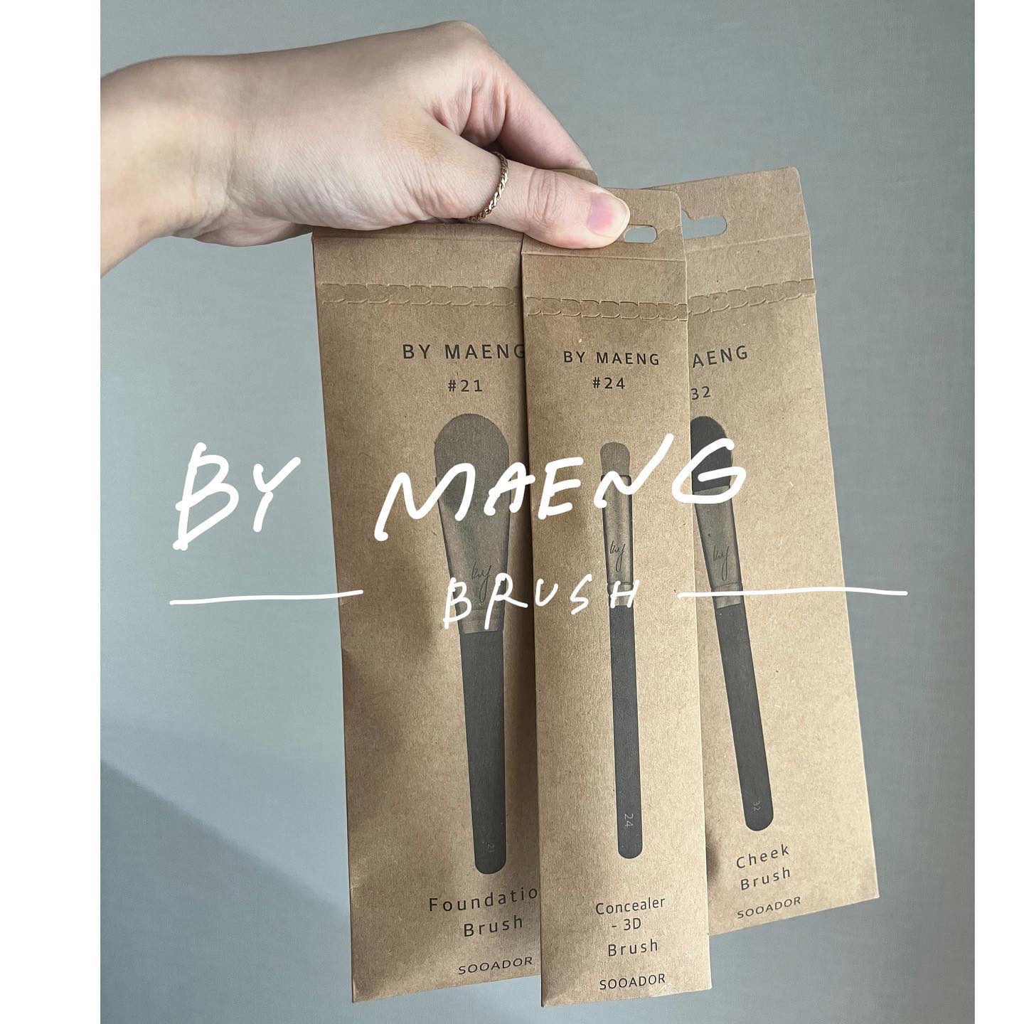 BY MAENG #24 コンシーラーブラシ-3D/SOOA DOR/メイクブラシを使ったクチコミ（1枚目）