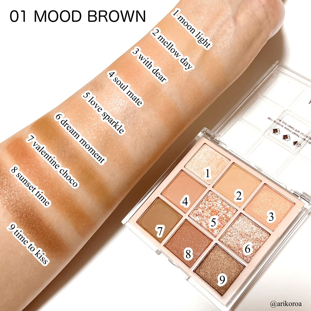 KEYBO FALL IN LOVE SHADOW PALETTE/keybo/アイシャドウパレットを使ったクチコミ（3枚目）