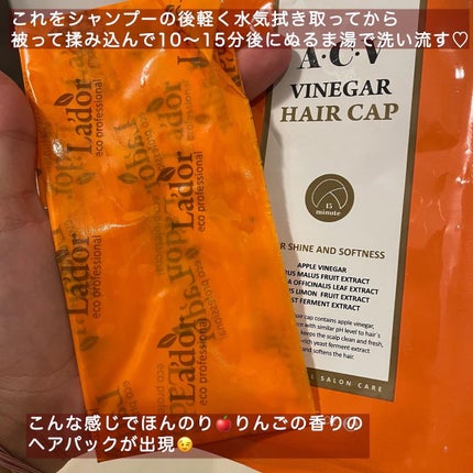 ACV VINEGAR HAIR CAP /La'dor/アウトバストリートメントを使ったクチコミ(2枚目)
