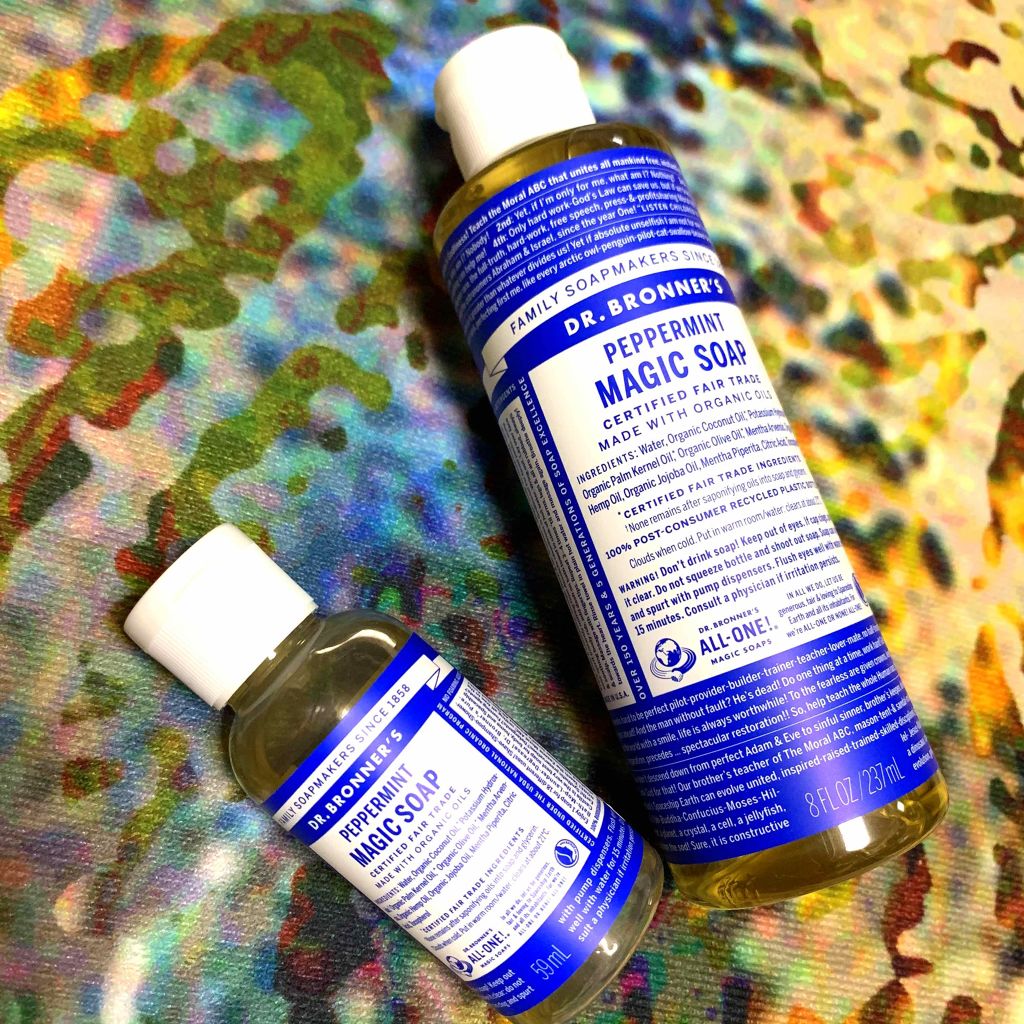 マジック オーガニックリップバーム ペパーミント/ドクターブロナー/リップバームを使ったクチコミ（1枚目）