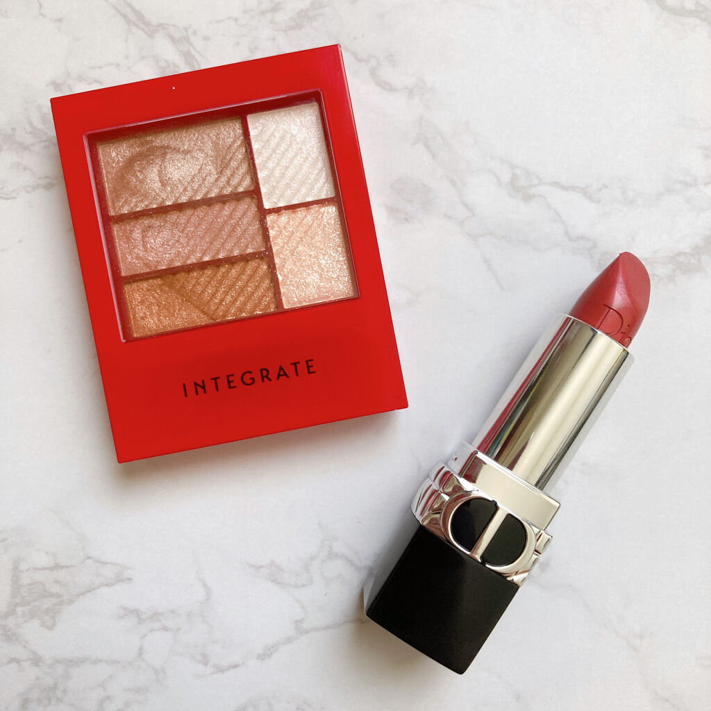 ルージュ ディオール 525 シェリー メタリック/Dior/口紅を使ったクチコミ（1枚目）