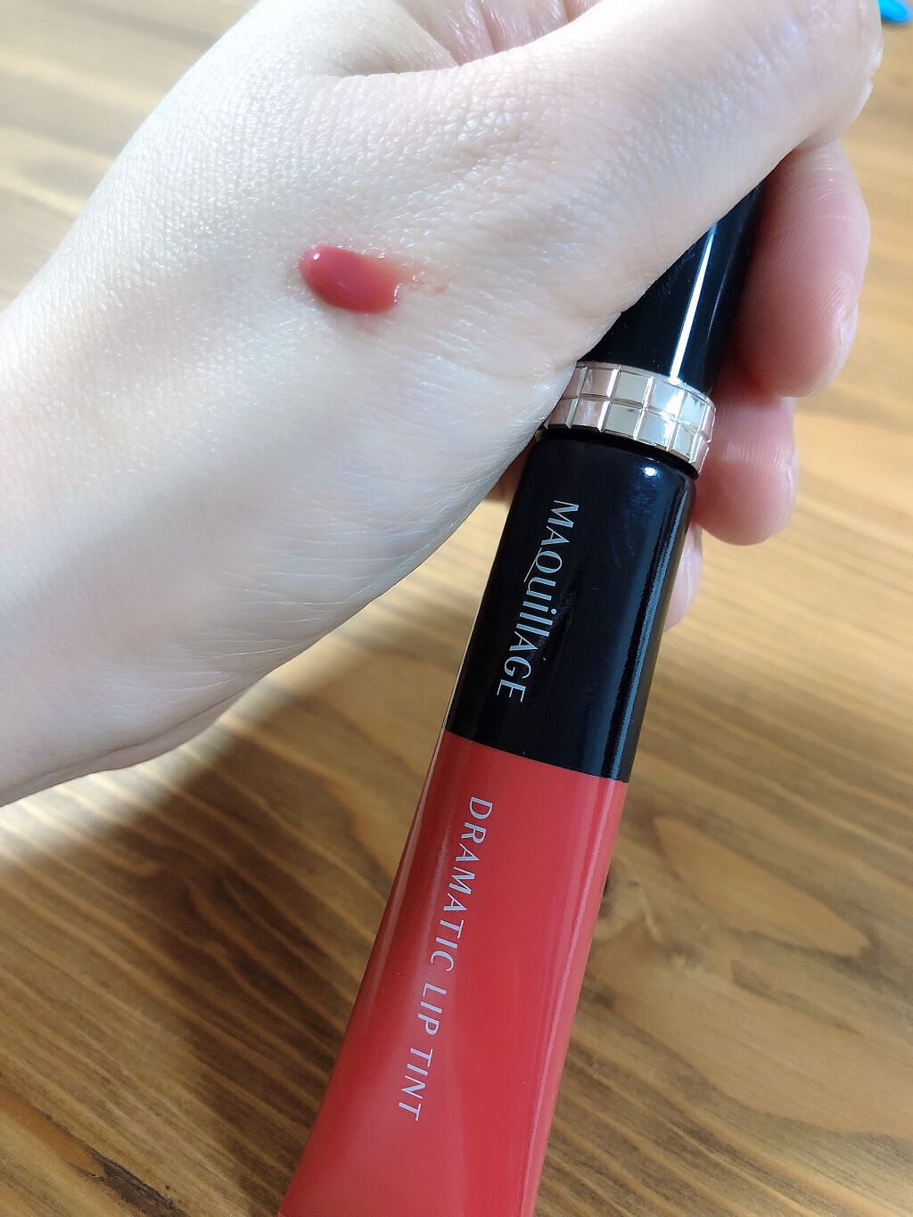 ドラマティックリップティント PK301 ピーチネクタージャム/マキアージュ/リップティントを使ったクチコミ（2枚目）
