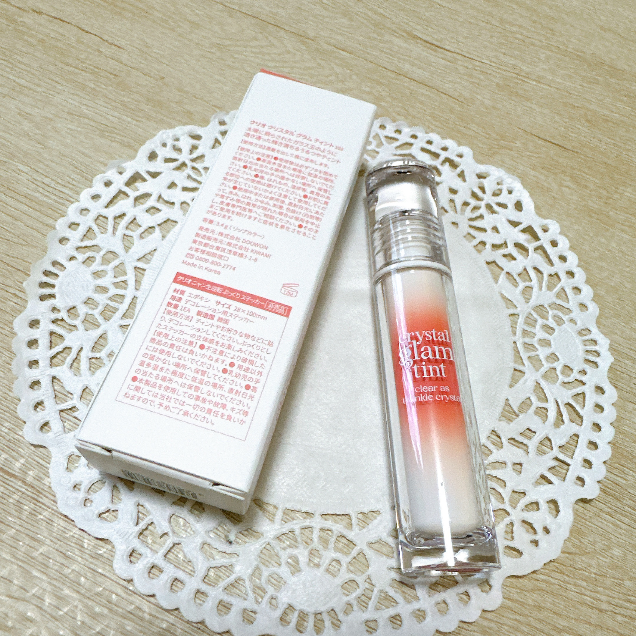クリスタル グラム ティント/CLIO/リップティントを使ったクチコミ（2枚目）
