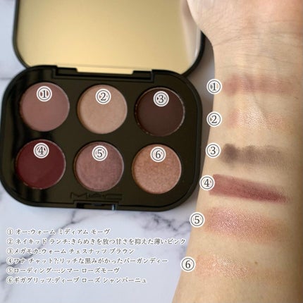 コネクト イン カラー アイシャドウ パレット × 6/M・A・C/アイシャドウパレットを使ったクチコミ(3枚目)