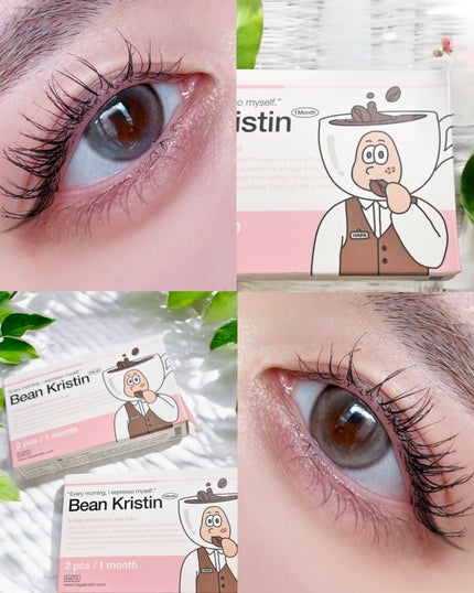 Bean Kristin 1month/Hapa kristin/1ヶ月(1MONTH)カラコンを使ったクチコミ(4枚目)
