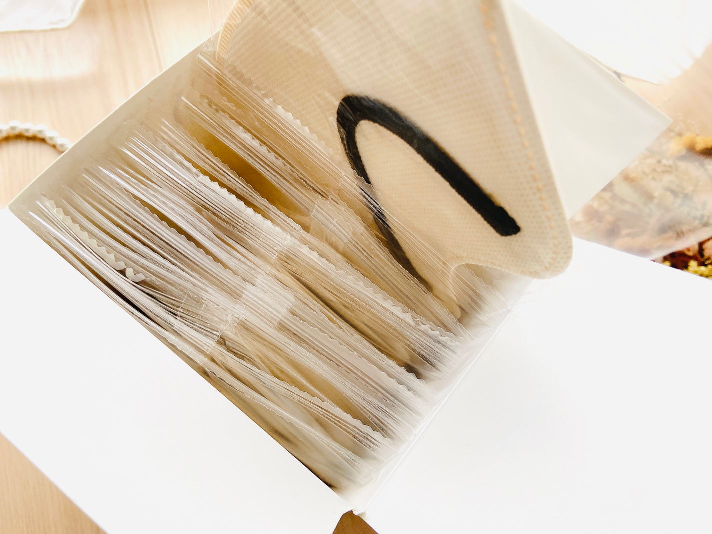 スタイリーマスク オークル(耳ひも5色)/やまと工業/マスクを使ったクチコミ(5枚目)