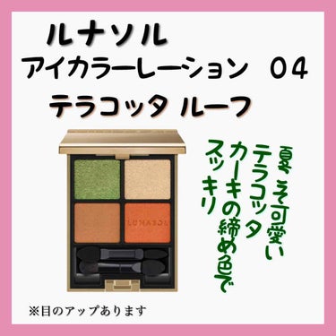 アイカラーレーション 04 Terracotta Roof（販売終了）/LUNASOL/アイシャドウパレットを使ったクチコミ（2枚目）